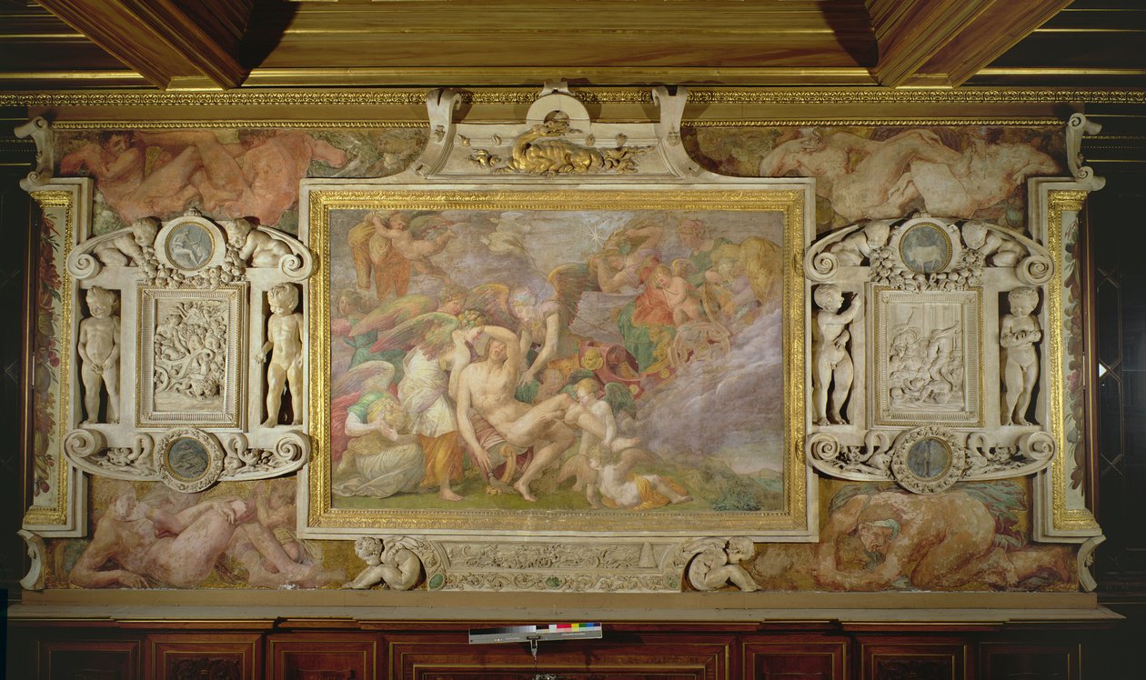 De dood van Adonis (detail) door Giovanni Battista Rosso Fiorentino