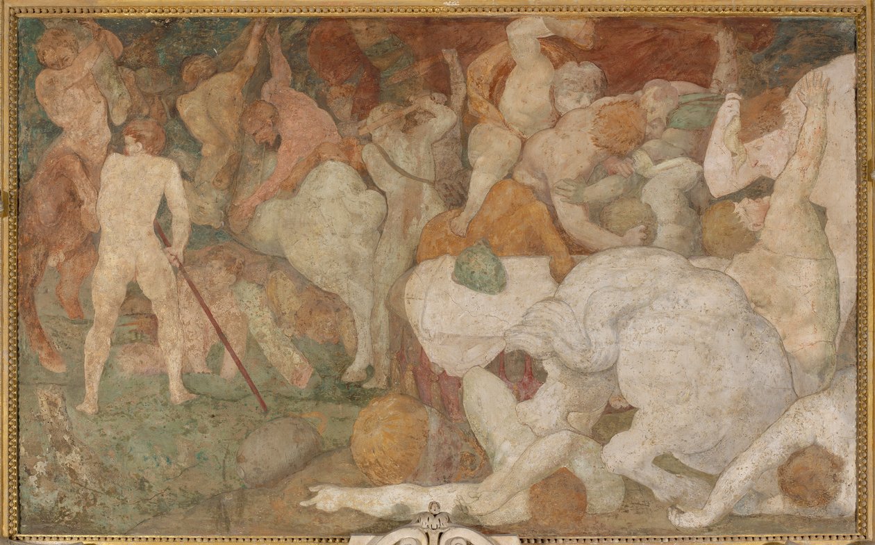 De strijd van de centauren en de lapiths door Giovanni Battista Rosso Fiorentino