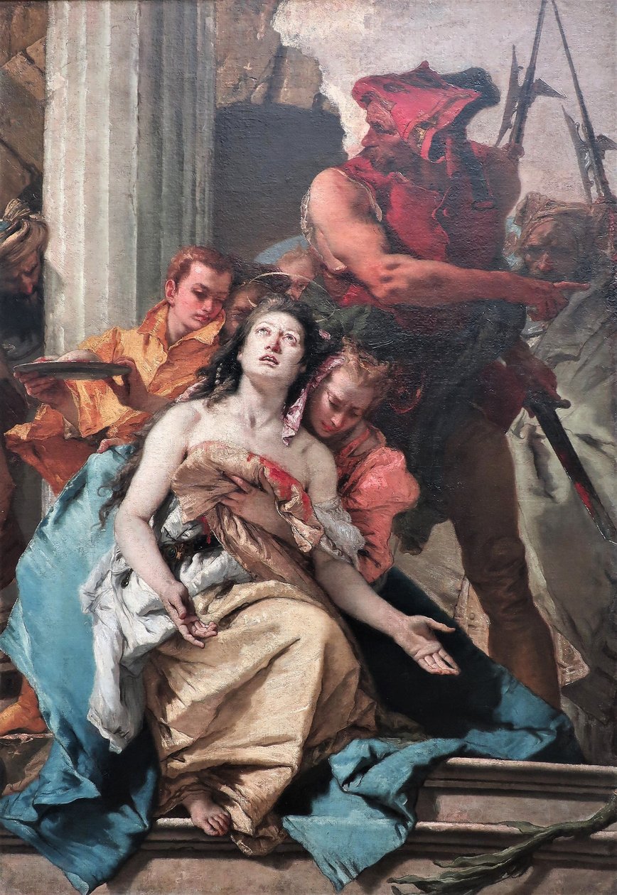 1755 Tiepolo Hl. Agathe door Giovanni Battista Tiepolo