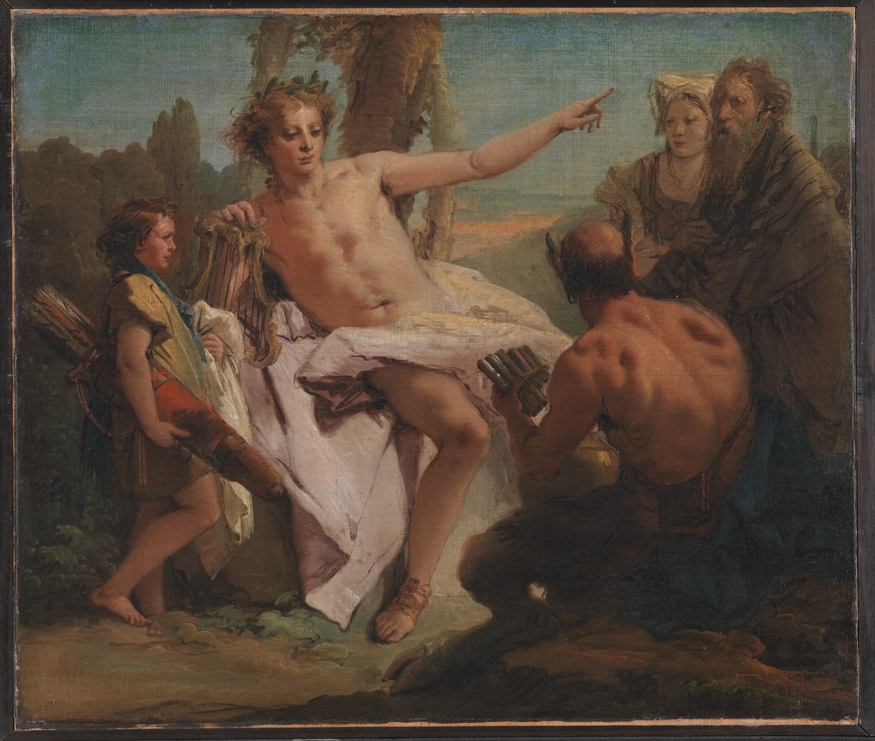 Apollo en Marsyas door Giovanni Battista Tiepolo