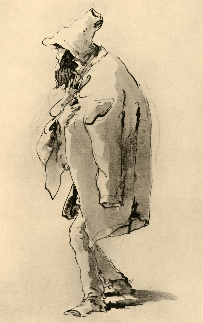 Baardige man, midden 18e eeuw, 1928 door Giovanni Battista Tiepolo