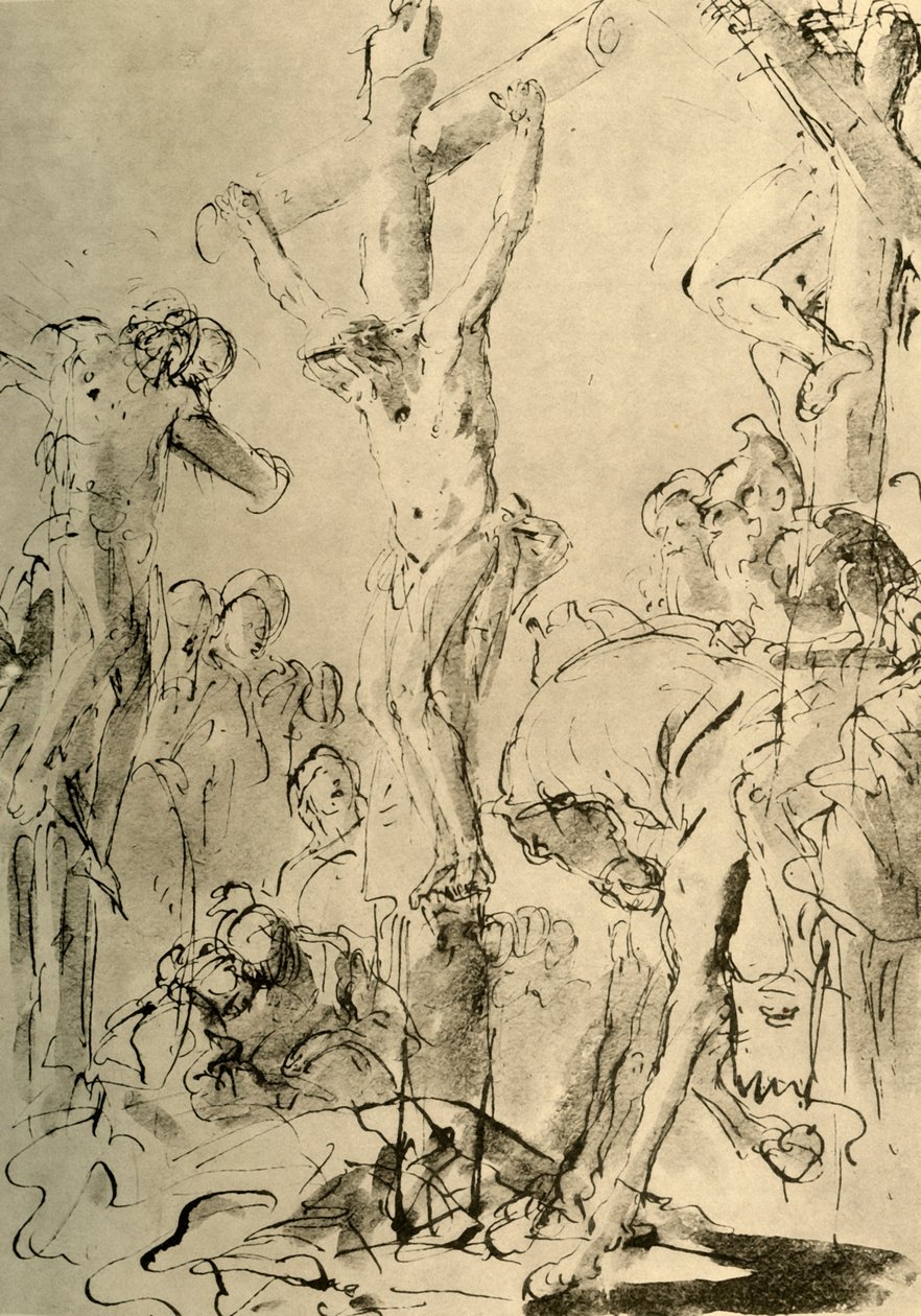 Kruisiging, midden 18e eeuw, 1928 door Giovanni Battista Tiepolo