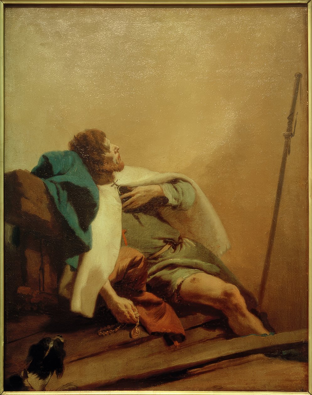 De Heilige Rochus door Giovanni Battista Tiepolo