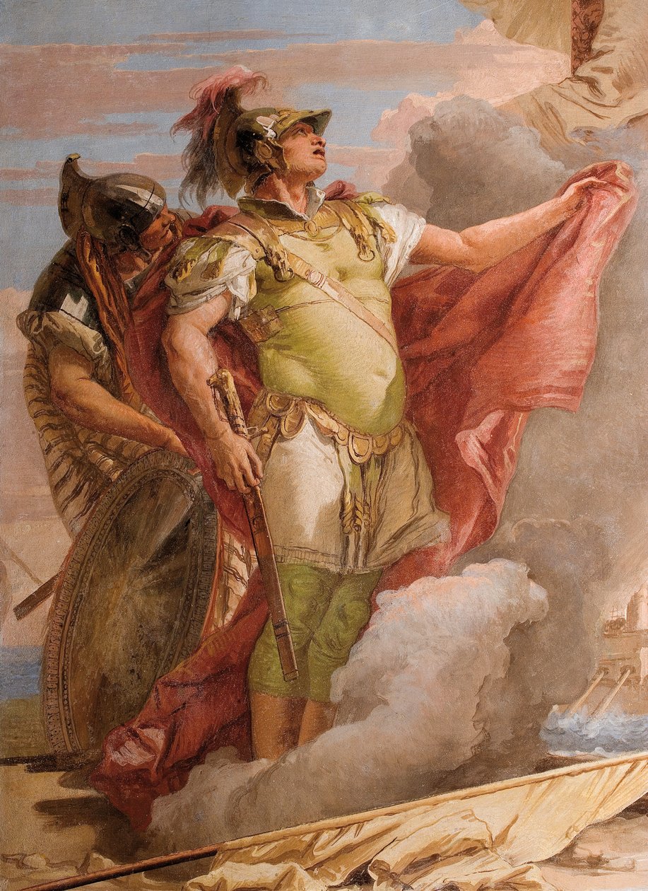 Detail van Aeneas, uit Venus