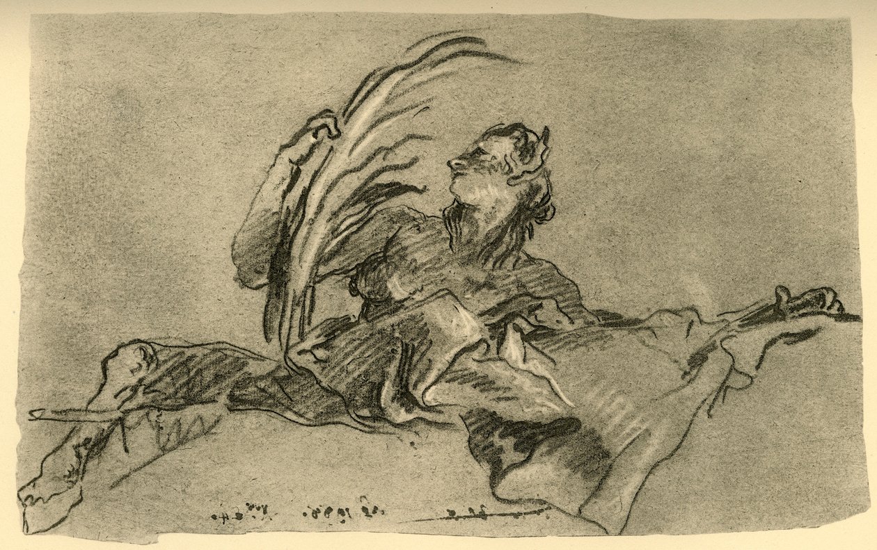 Vrouwelijke Faun, ca. 1761, 1928 door Giovanni Battista Tiepolo
