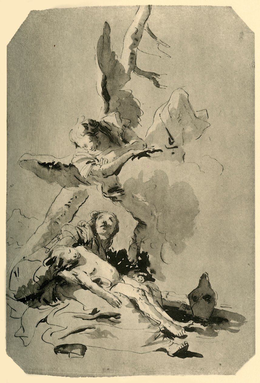 Hagar en Ismaël door Giovanni Battista Tiepolo