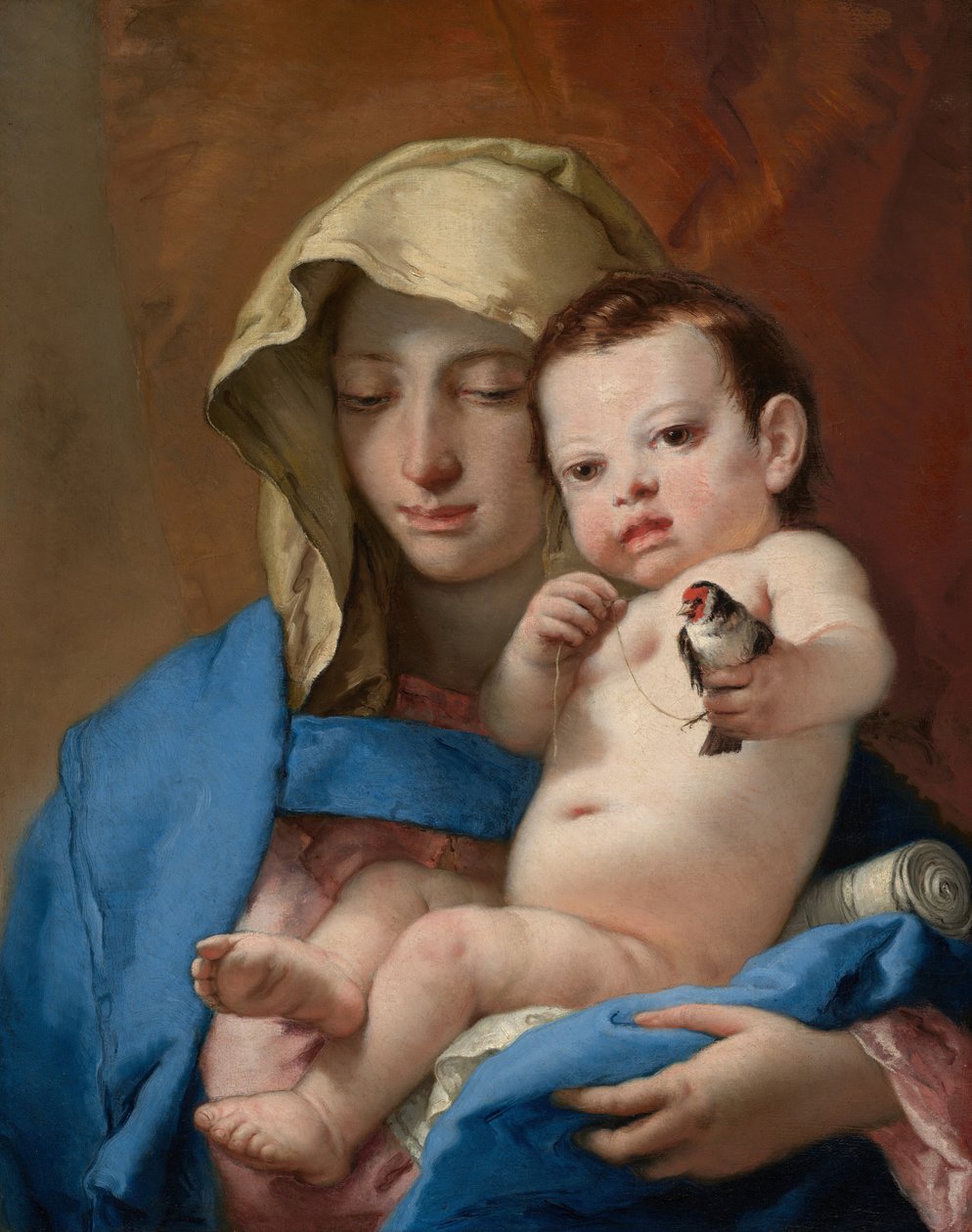 De Madonna met de distelvink door Giovanni Battista Tiepolo