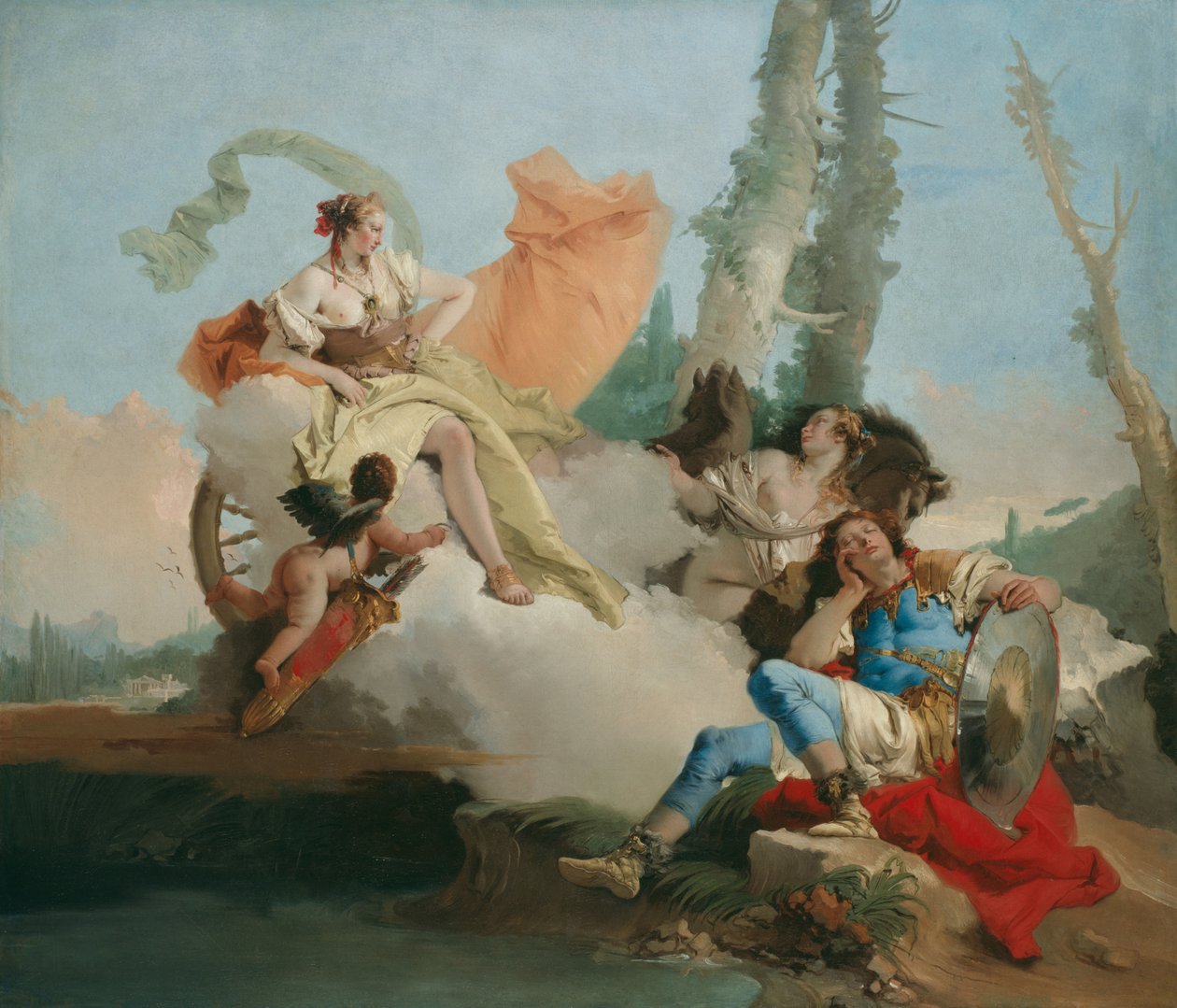 Rinaldo Betoverd door Armida door Giovanni Battista Tiepolo