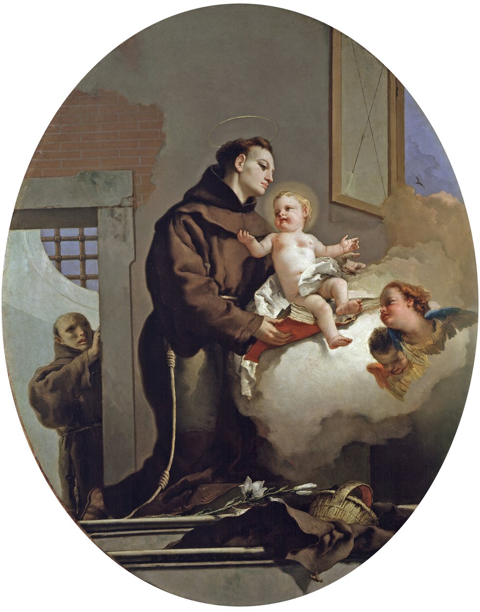 Sint Antonius van Padua met het Kind Jezus door Giovanni Battista Tiepolo