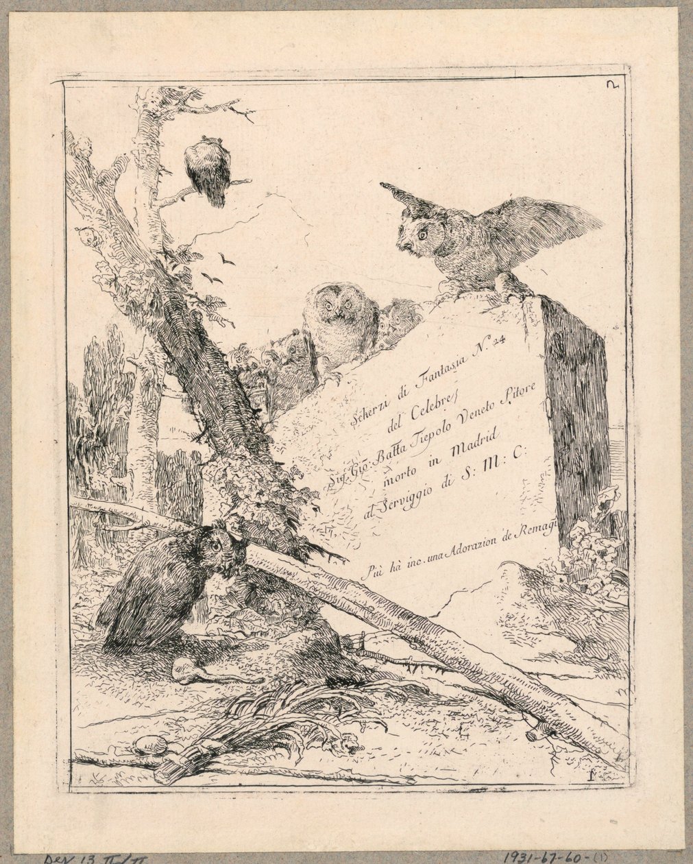 Scherzi di Fantasia door Giovanni Battista Tiepolo