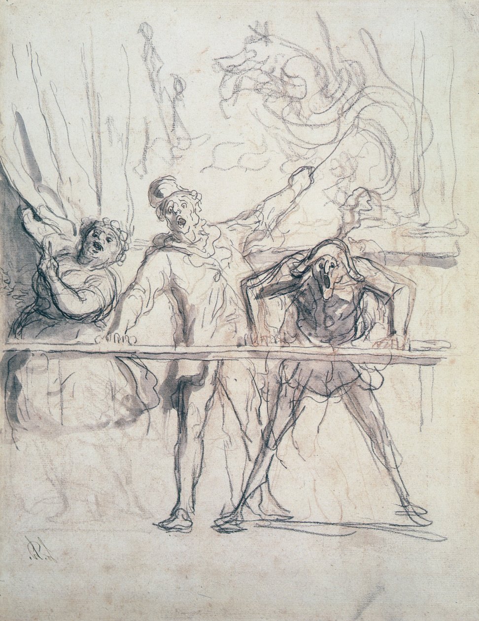 Studie, 18e eeuw door Giovanni Battista Tiepolo