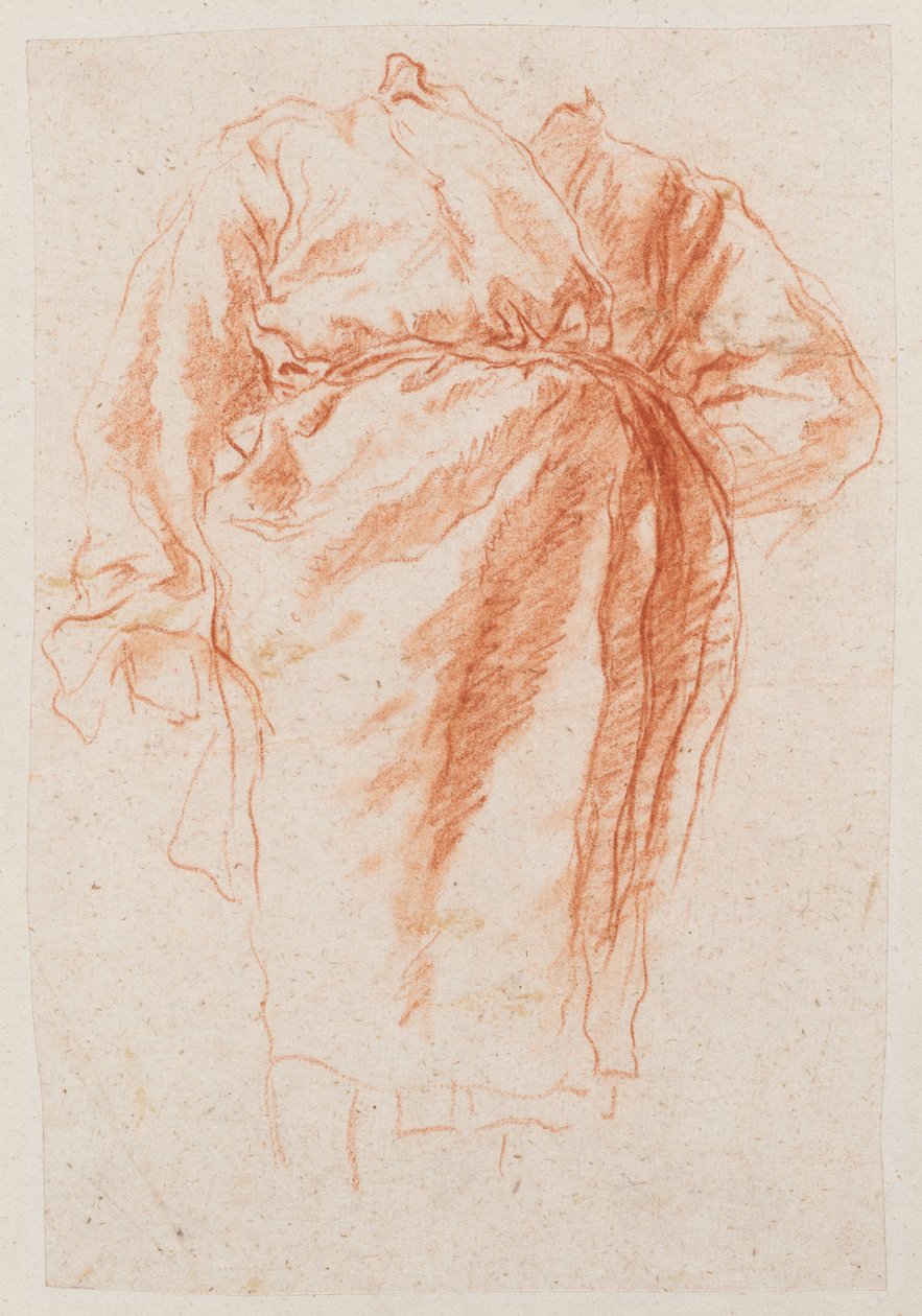 Studie einer drapierten Figur door Giovanni Battista Tiepolo