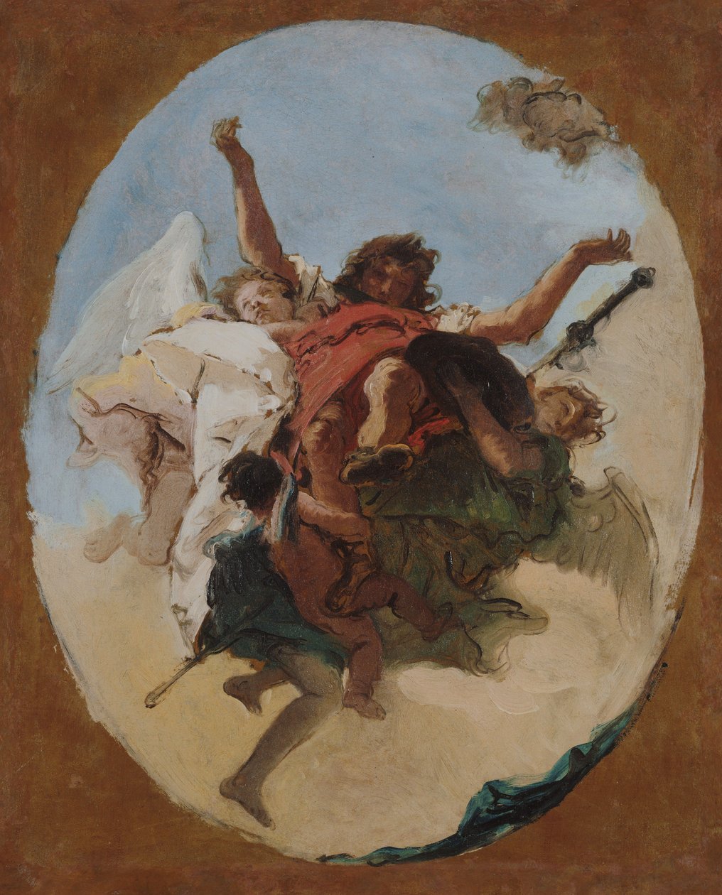 De apotheose van de heilige Rochus door Giovanni Battista Tiepolo