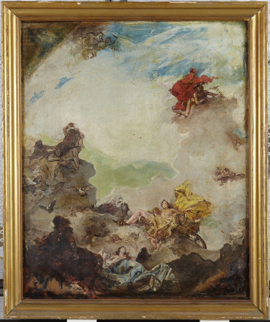 De wagen van Venus door Giovanni Battista Tiepolo