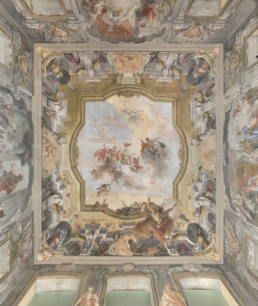 De val van de demonen, Verhalen van Scipio, detail, 1731 (detail) door Giovanni Battista Tiepolo