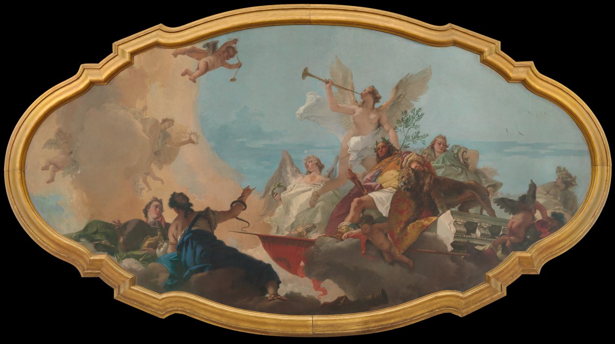 De verheerlijking van de familie Barbaro door Giovanni Battista Tiepolo