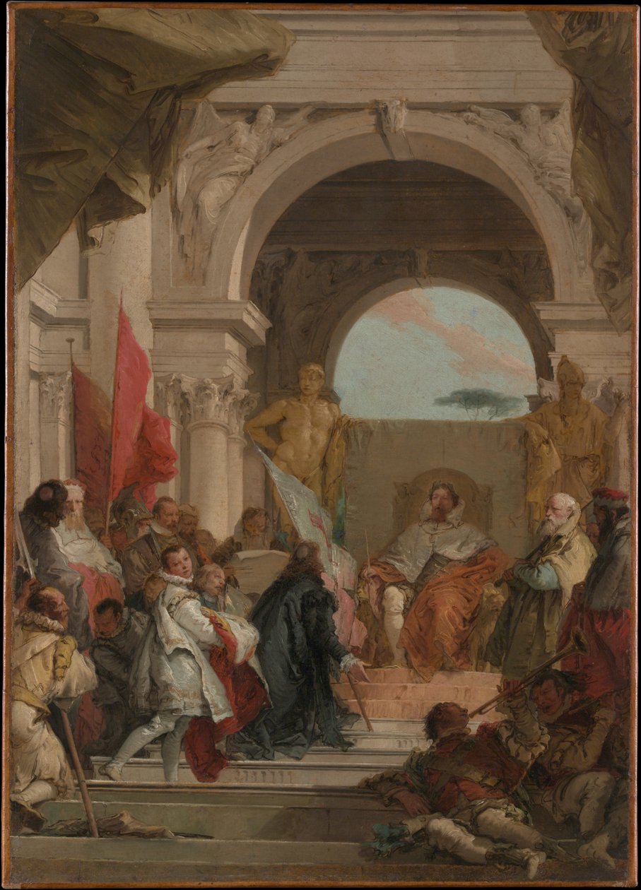 De investituur van bisschop Harold als hertog van Franken door Giovanni Battista Tiepolo