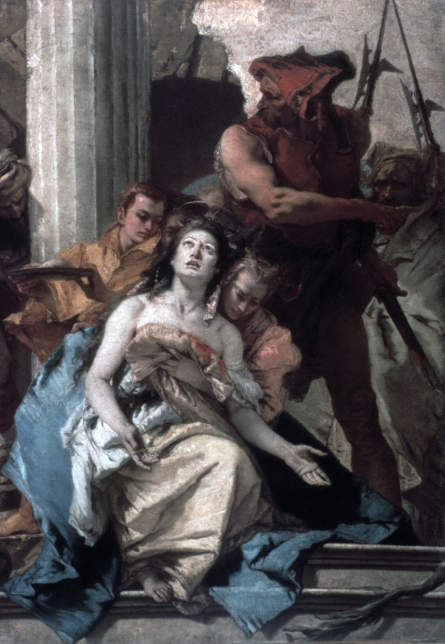 Het martelaarschap van St. Agatha door Giovanni Battista Tiepolo