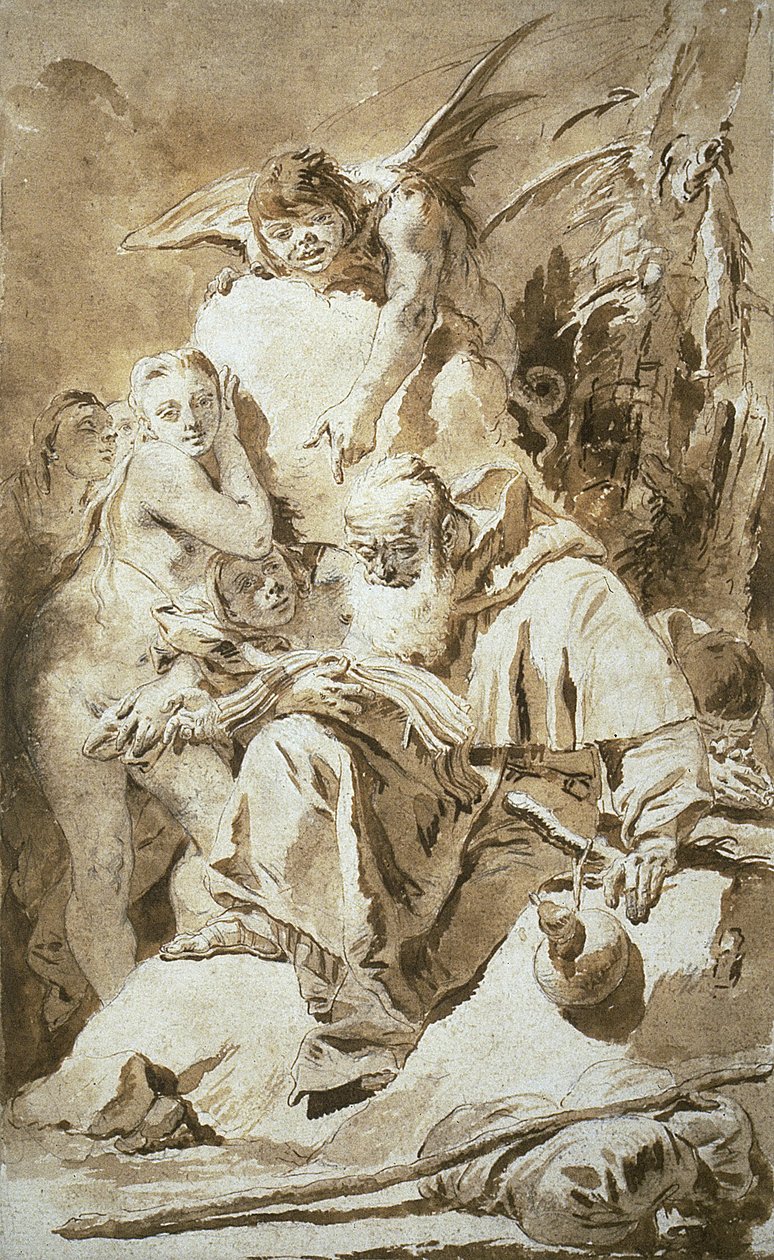 De verzoeking van Sint Antonius door Giovanni Battista Tiepolo