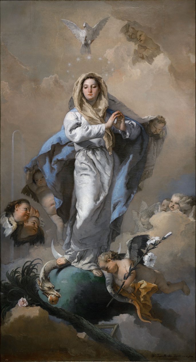 De Onbevlekte Ontvangenis door Giovanni Battista Tiepolo