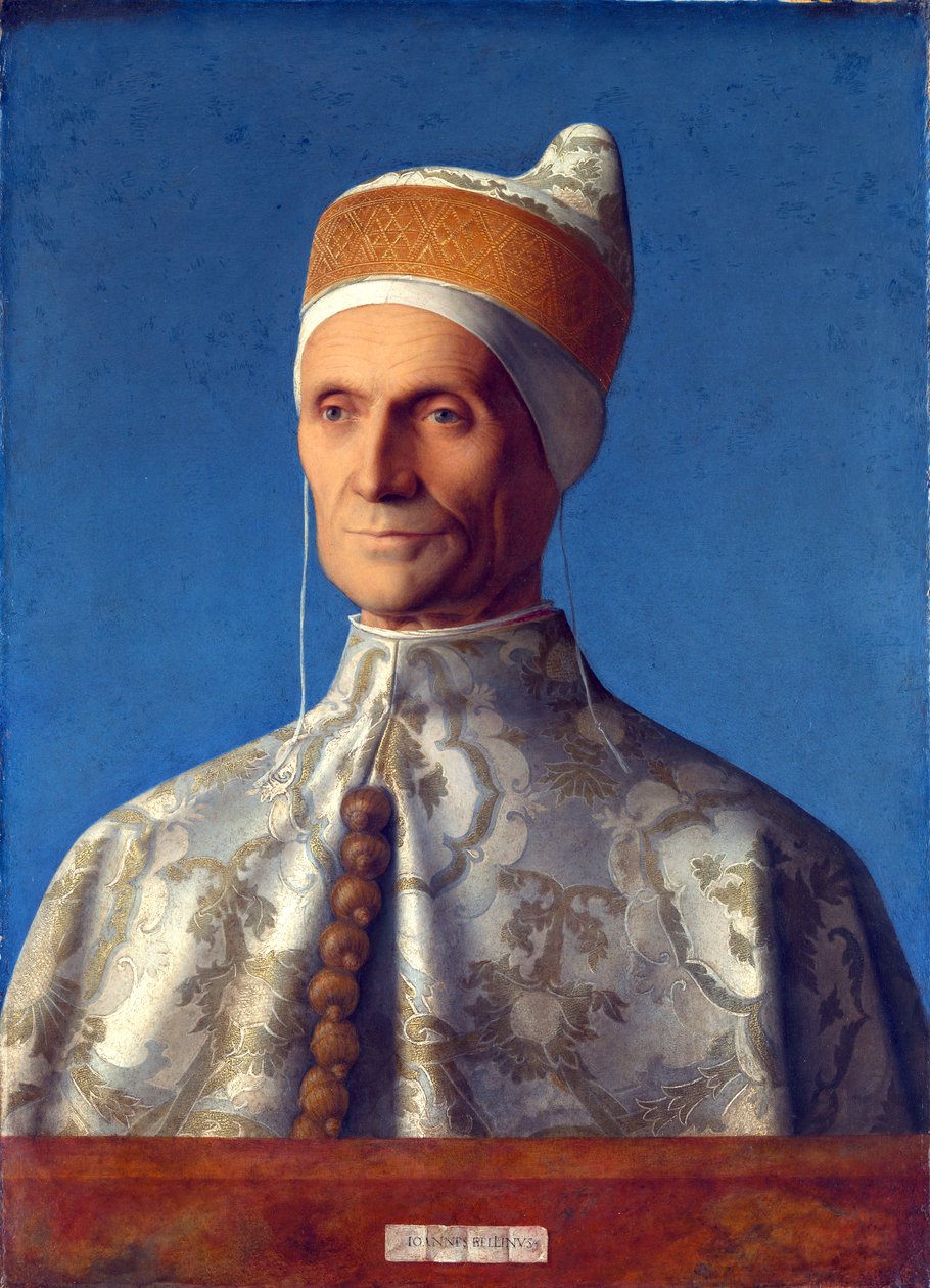 Italiaans: Portret van Doge Leonardo Loredan Portret van Doge Leonardo Loredan door Giovanni Bellini