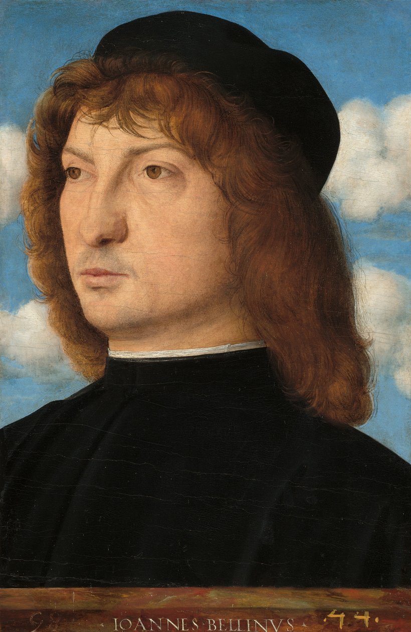 Portret van een Venetiaanse edelman door Giovanni Bellini