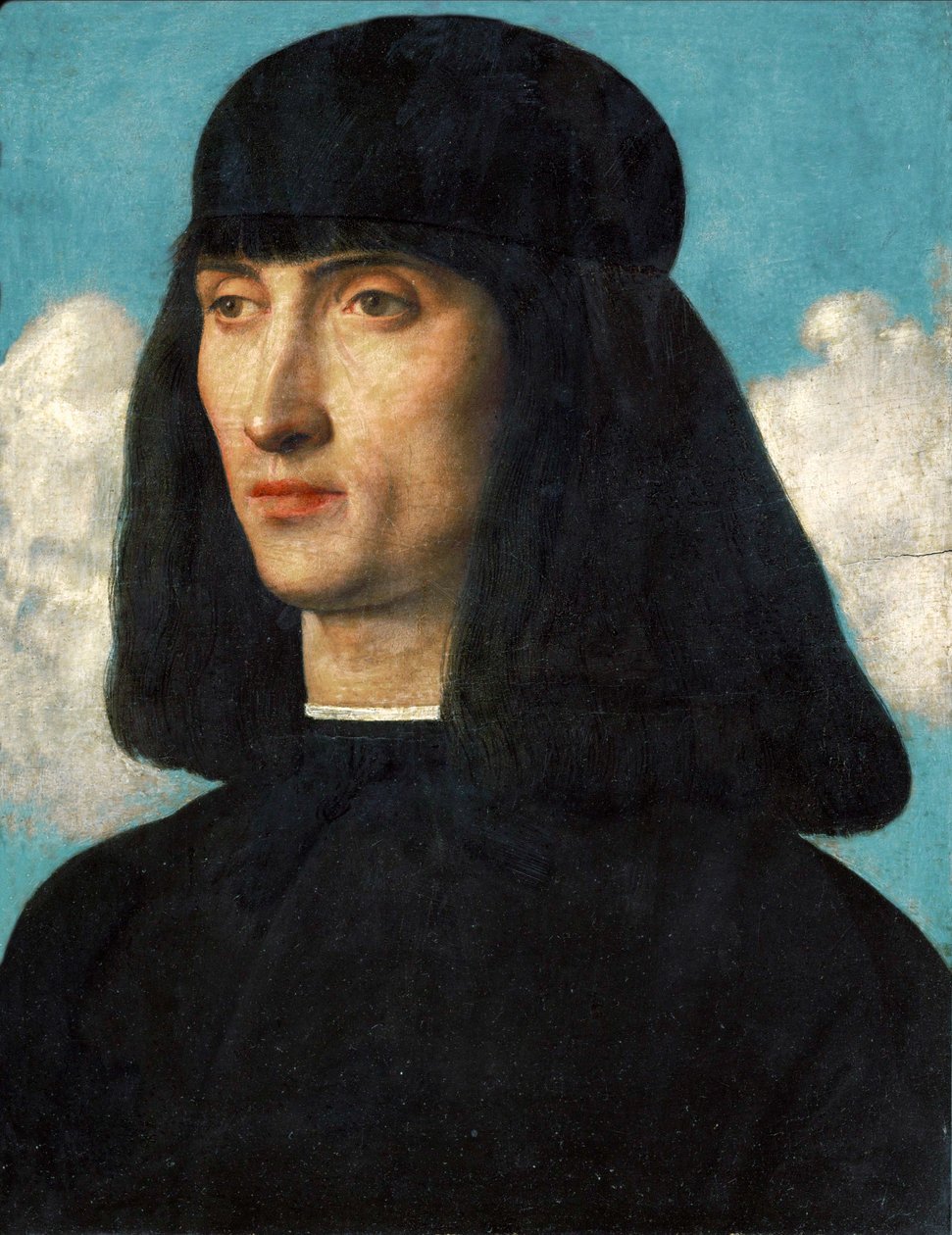 Portret van een man ... door Giovanni Bellini