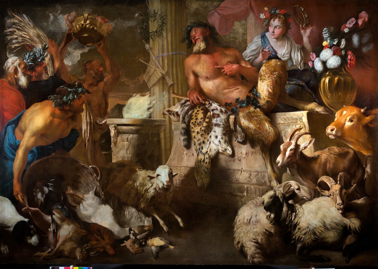 Offer aan Pan, ca. 1640 door Giovanni Benedetto (1609 64) Castiglione