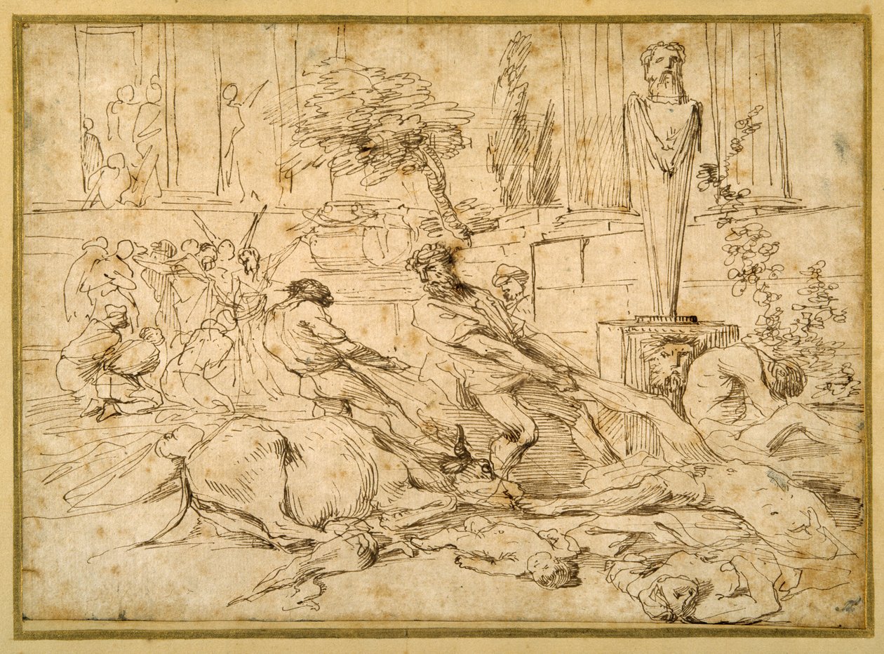 De plaag in Ashdod door Giovanni Benedetto (1609 64) Castiglione