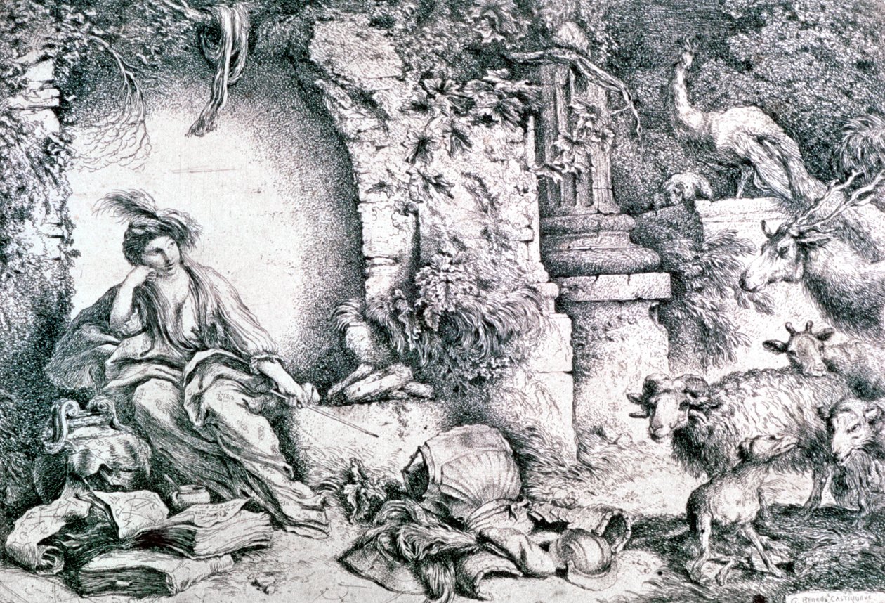 Circe verandert de mannen van Ulysses, ca. 1650 door Giovanni Benedetto Castiglione