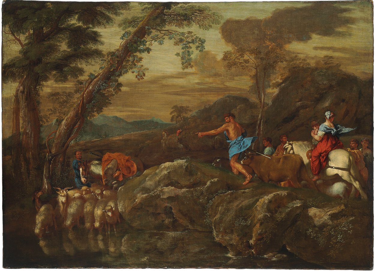 Jacobs Reis, 1633 door Giovanni Benedetto Castiglione