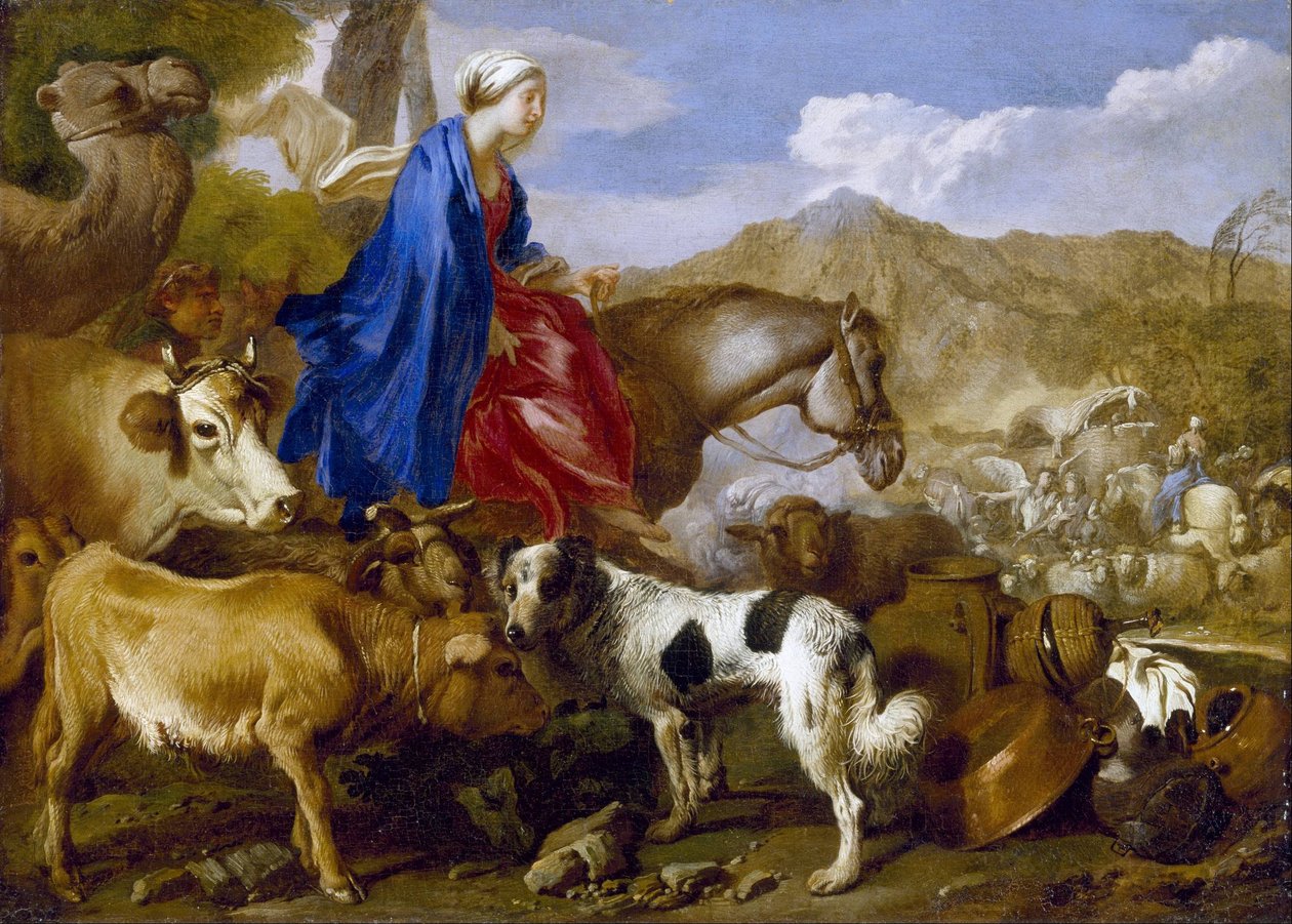Reis van Rebecca door Giovanni Benedetto Castiglione