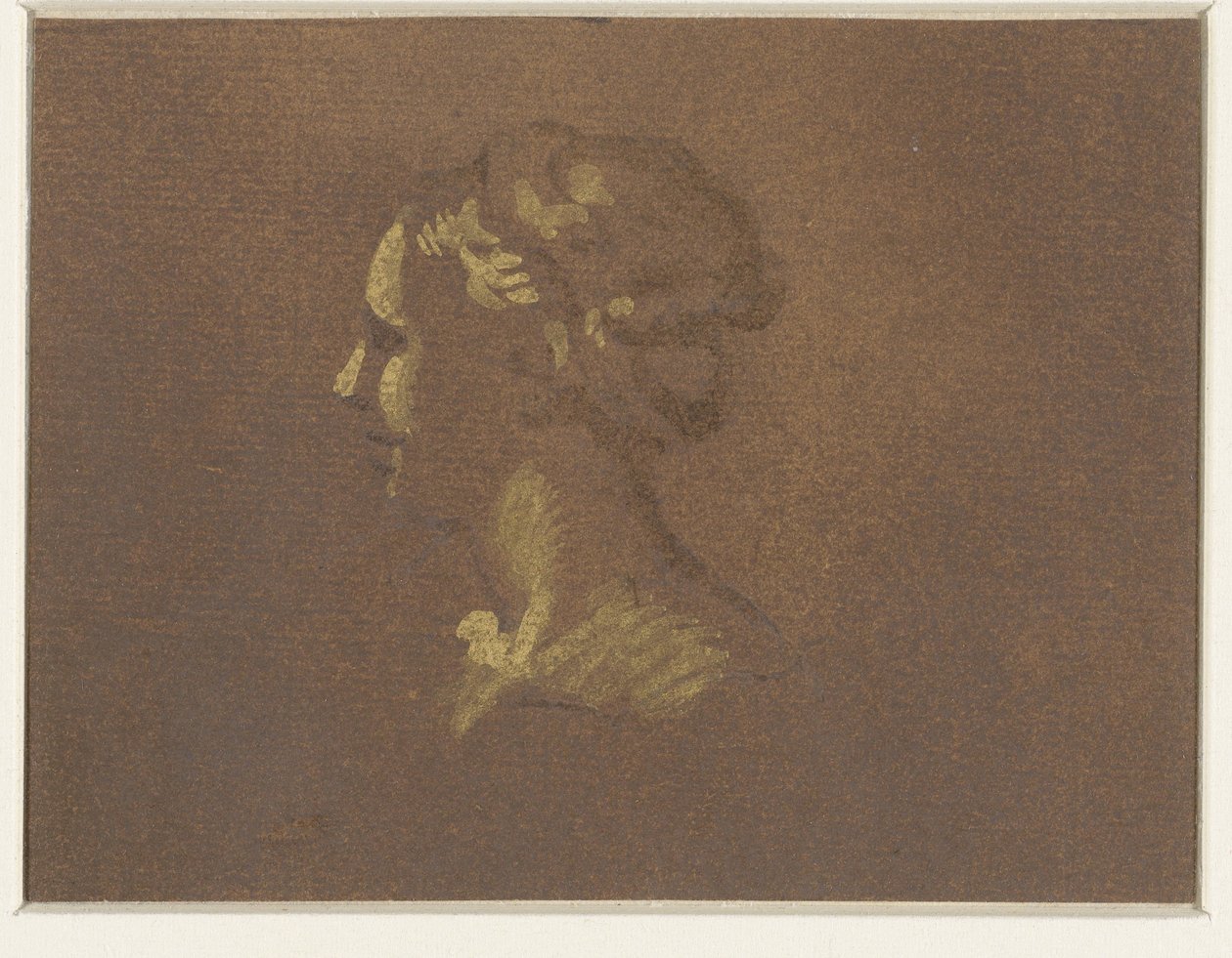 Meisjeskopje door Giovanni Benedetto Castiglione