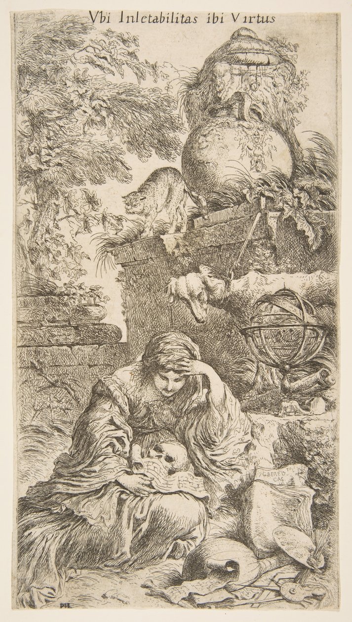 Melancholia door Giovanni Benedetto Castiglione