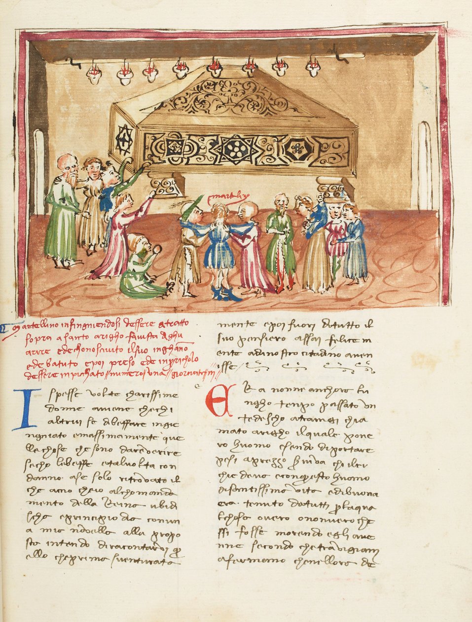 Decameron, La hart au col ; Martellino au tombeau de saint Henri de Trévise, Deuxième journée, nouvelle 1. door Giovanni Boccaccio