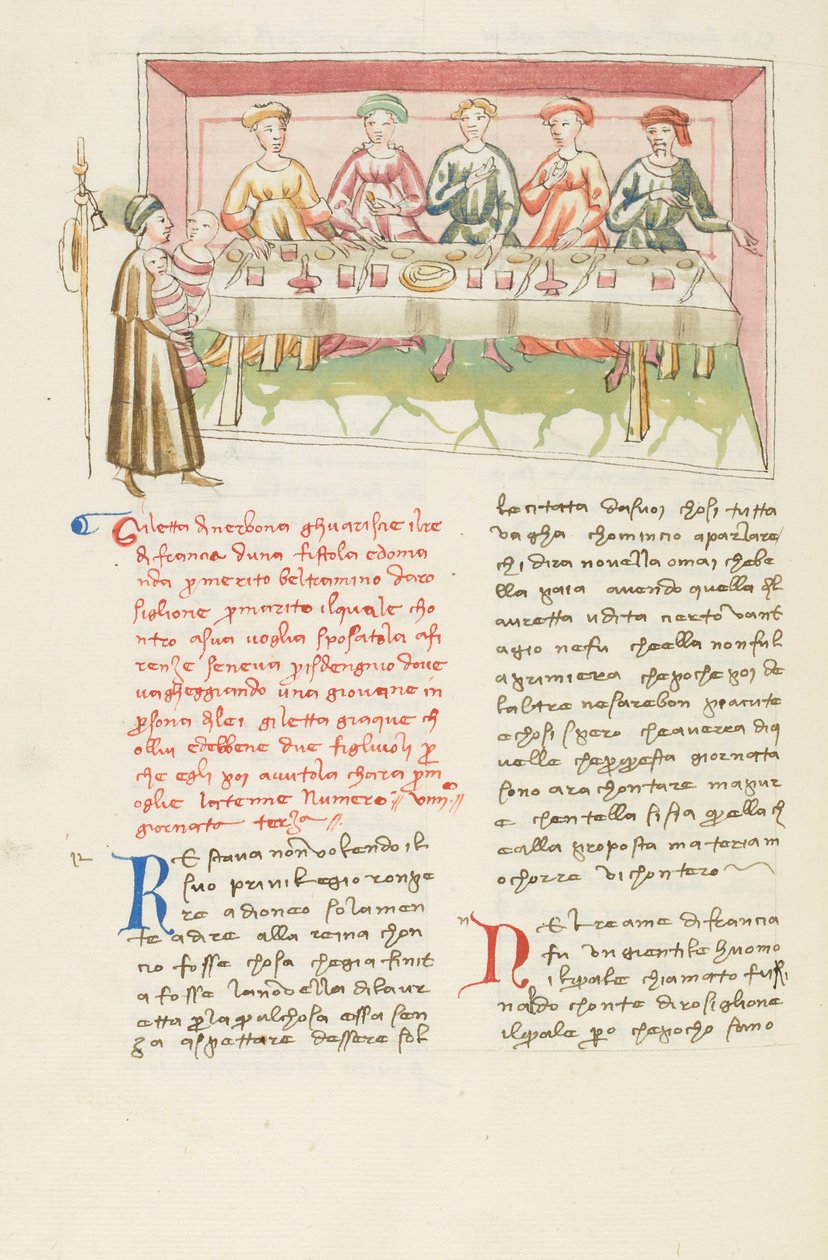 Decameron, De man gevonden - Gilette de Narbonne voor haar man , Derde dag, kort verhaal 9. door Giovanni Boccaccio