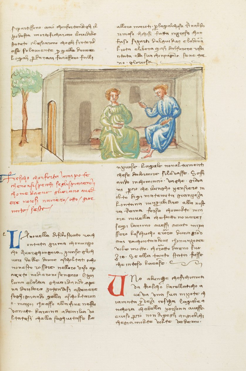 Decameron, De ergernissen - Cesca da Celatico en zijn oom, Zesde dag, kort verhaal 8. door Giovanni Boccaccio