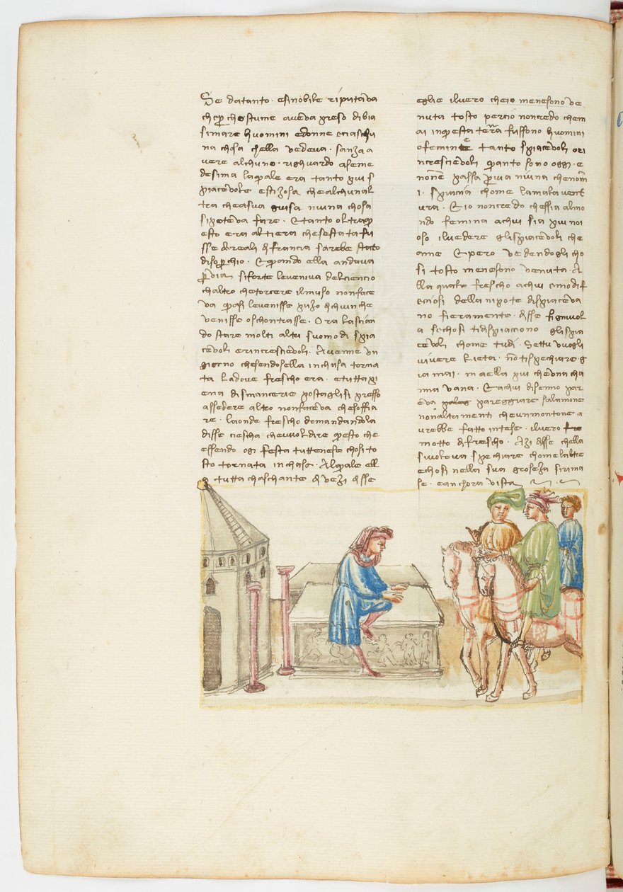 Decameron, Het gruwelijke avontuur van meester Simon - Guido Cavalcanti op de begraafplaats, Zesde dag, kort verhaal 9. door Giovanni Boccaccio