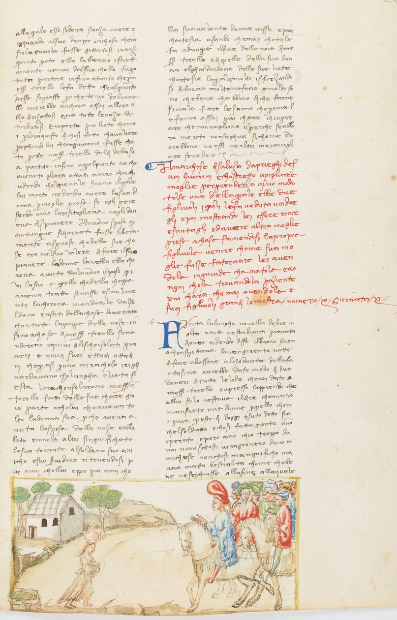 Decameron, Fysiologie van het huwelijk - Gualtieri di Saluzzo die Griselda haalt, Tiende dag, kort verhaal 10. door Giovanni Boccaccio