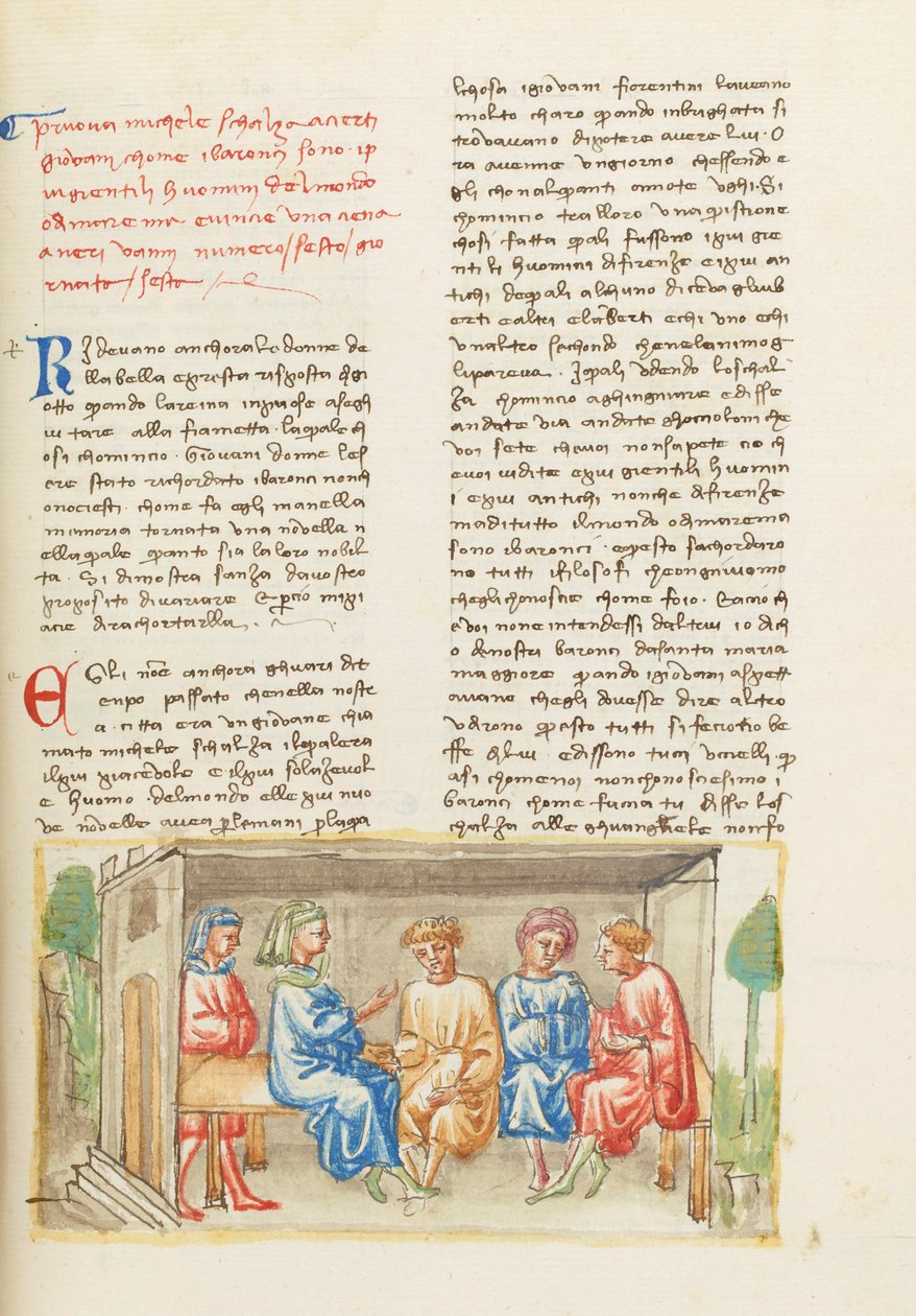 Decameron, Toen God leerde tekenen - Michele Scalza en de jongeren , Zesde dag, kort verhaal 6. door Giovanni Boccaccio