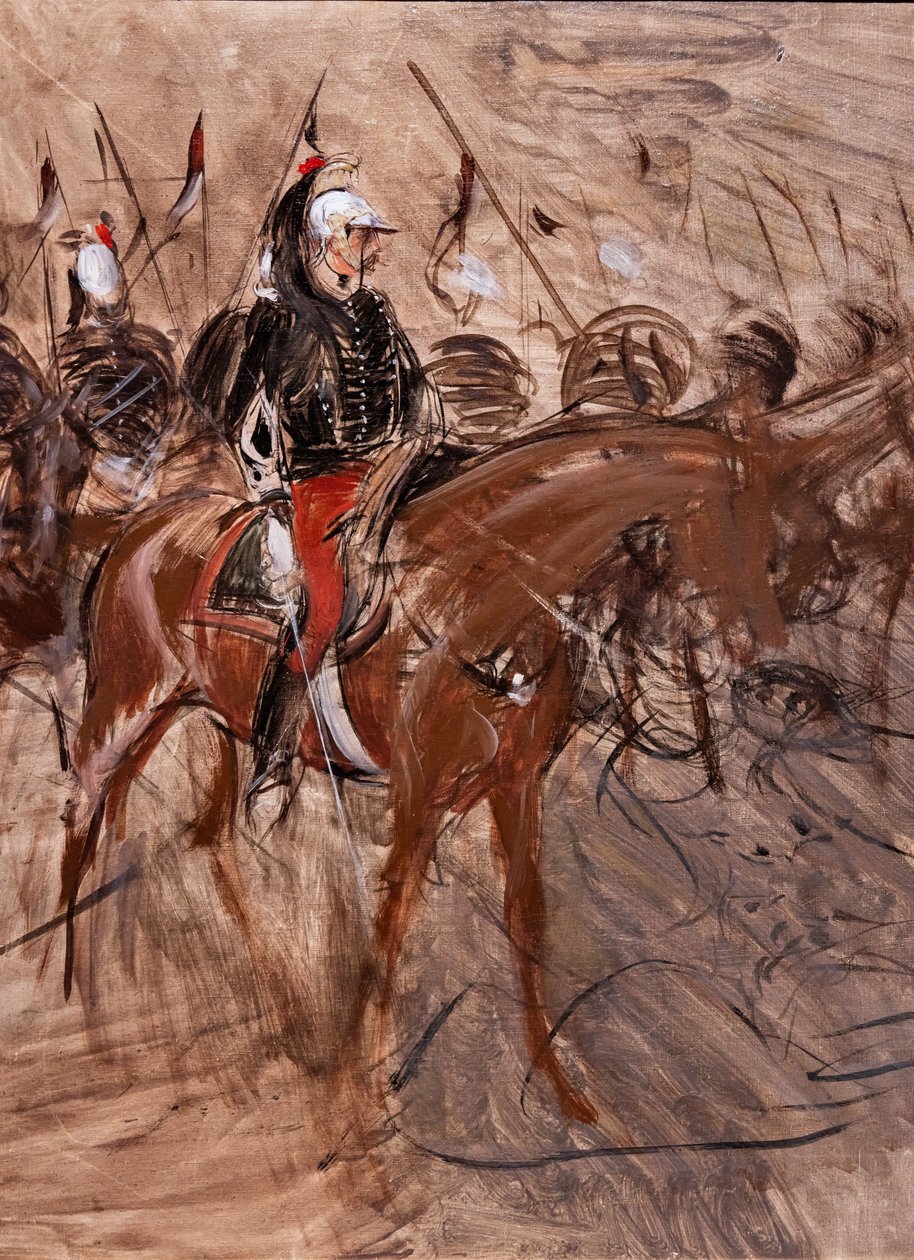 Dragonders te Paard door Giovanni Boldini