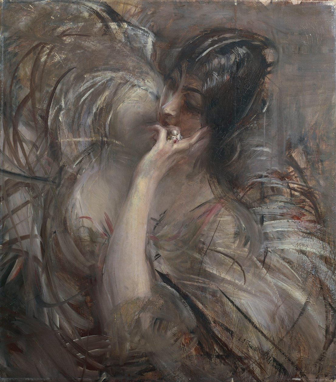 Italië, Portret van Madame De Joss door Giovanni Boldini