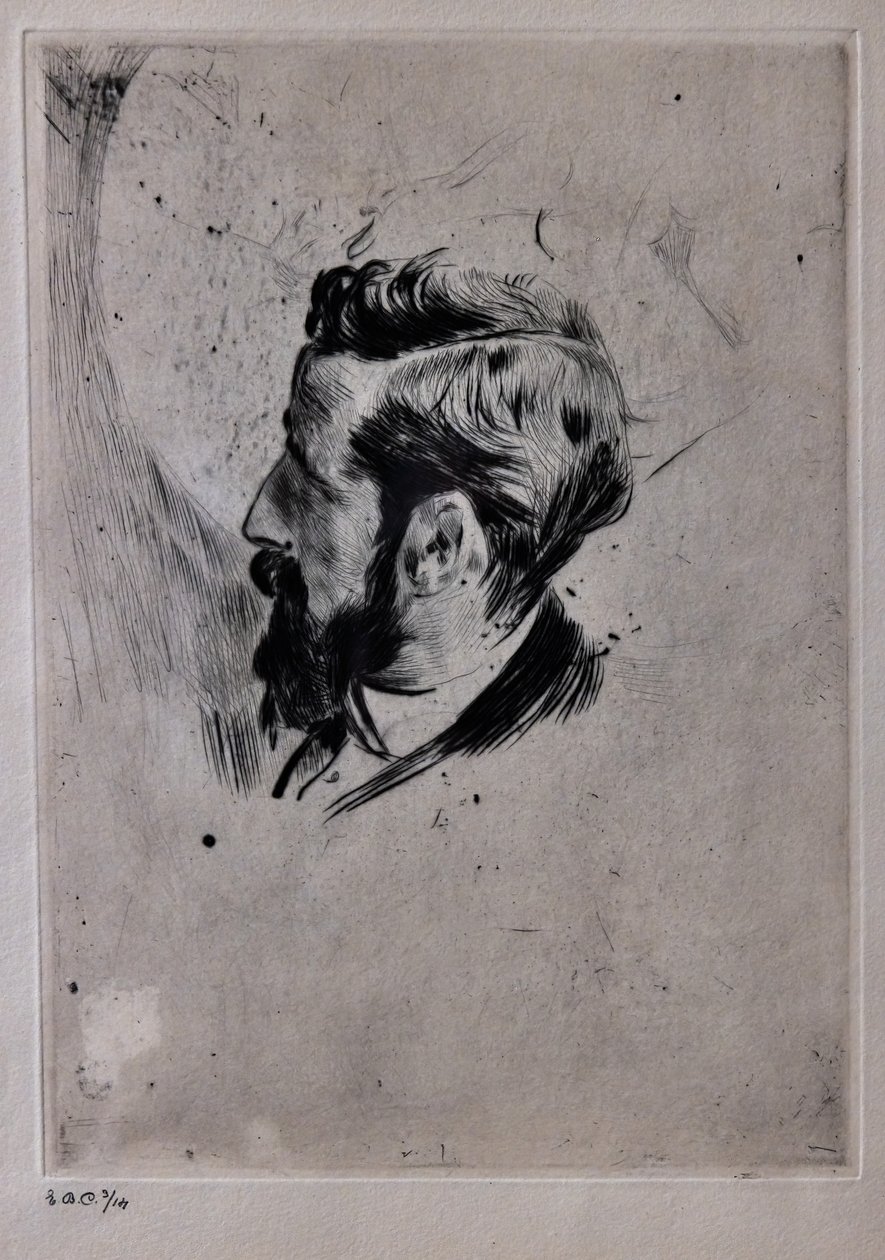 Portret van Paul Helleu door Giovanni Boldini