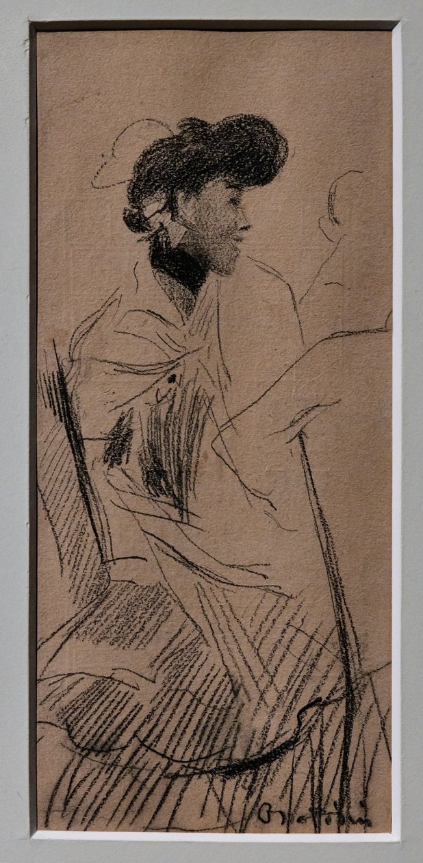 Zittende Elegante Vrouw door Giovanni Boldini