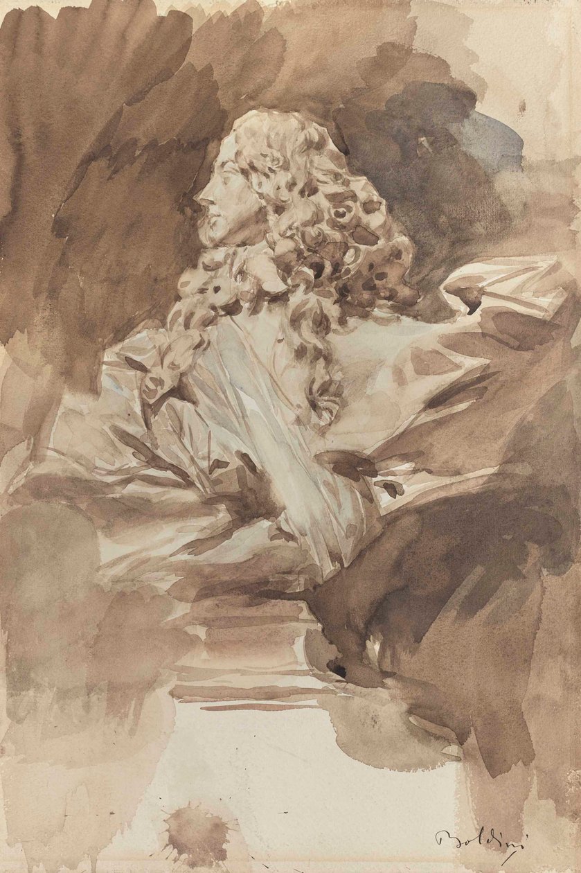 Studie van een buste van Francesco I d
