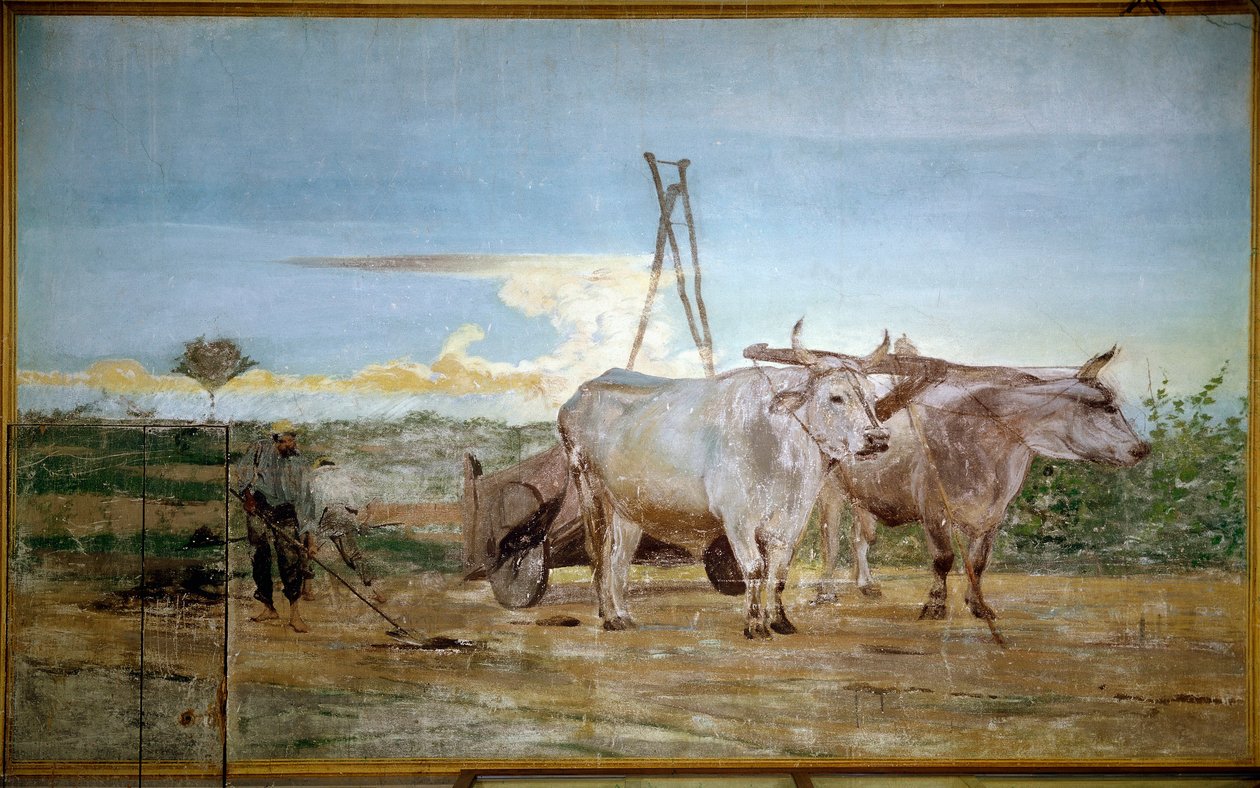 Het verzamelen van dierlijke mest door Giovanni Boldini