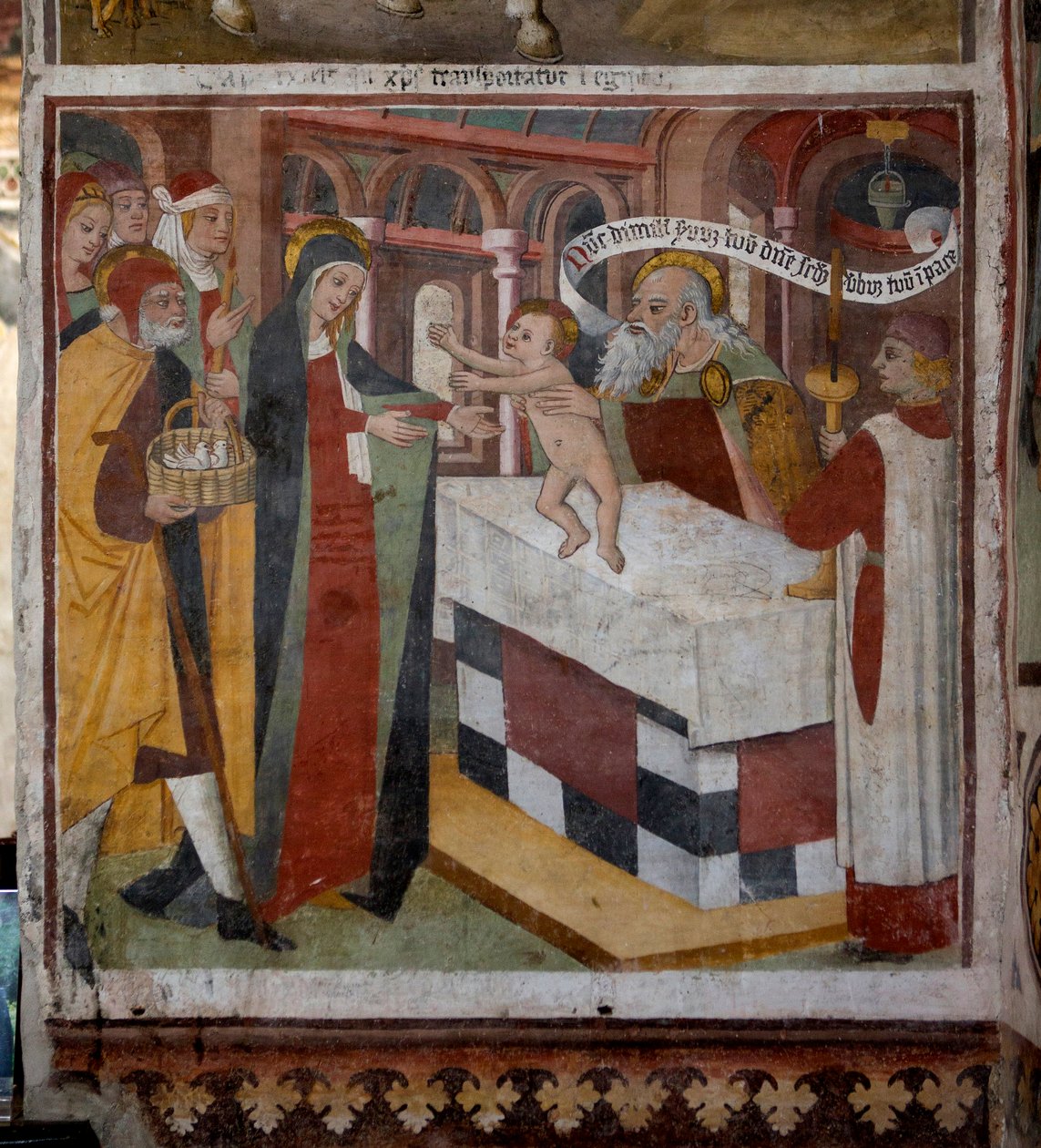 Presentatie van Jezus in de tempel, 1492 door Giovanni Canavesio