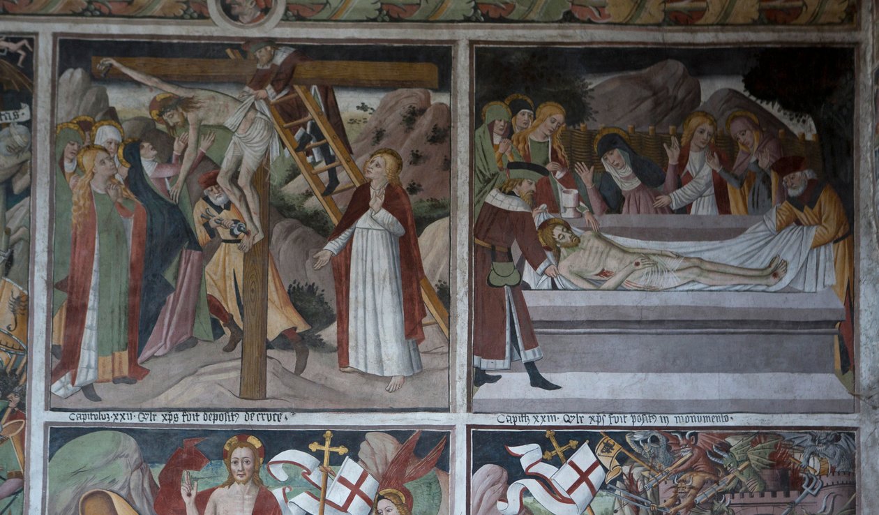 Scènes uit de Passie van Christus, ca. 1492 (fresco) door Giovanni Canavesio