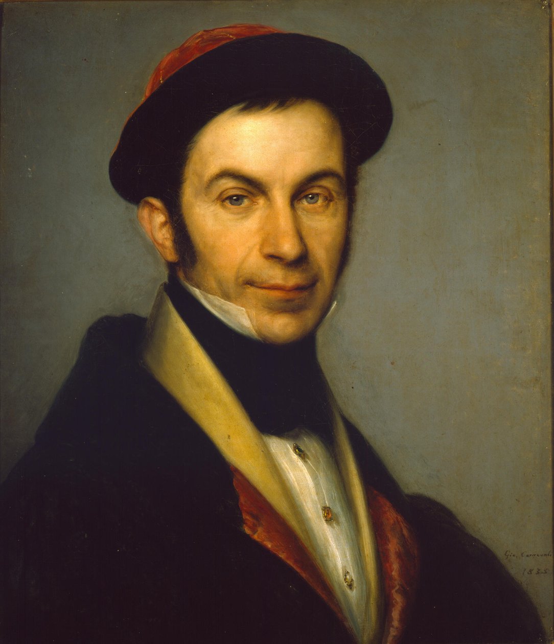 Italiaans: Portret van graaf Guglielmo Lochis Portret van graaf Guglielmo Lochis door Giovanni Carnovali