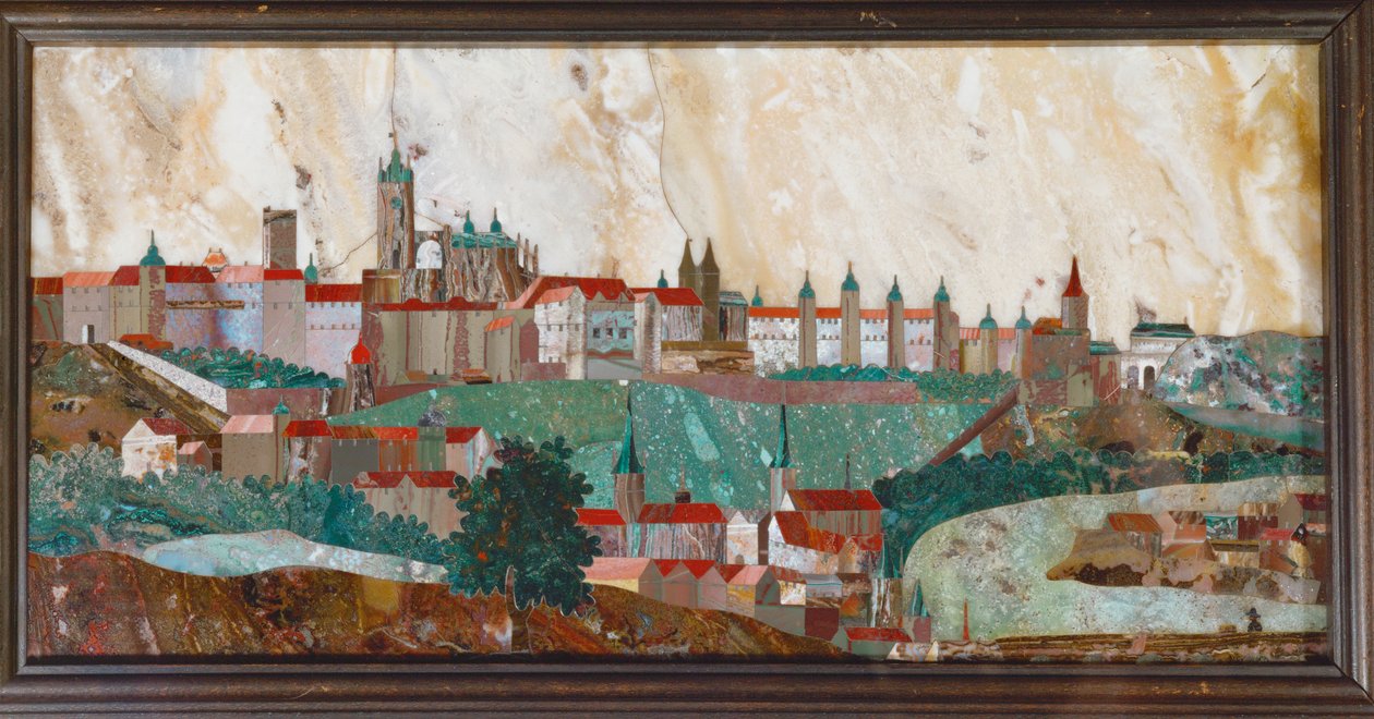 De Hradschin, Praag Mozaïek van edelstenen ... (mozaïek) door Giovanni Castrucci